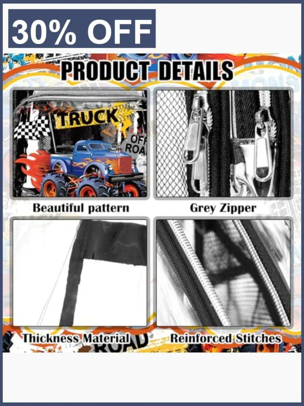 Heavy Duty Clear Backpack Set with Lunch Bag & Pencil Pouch